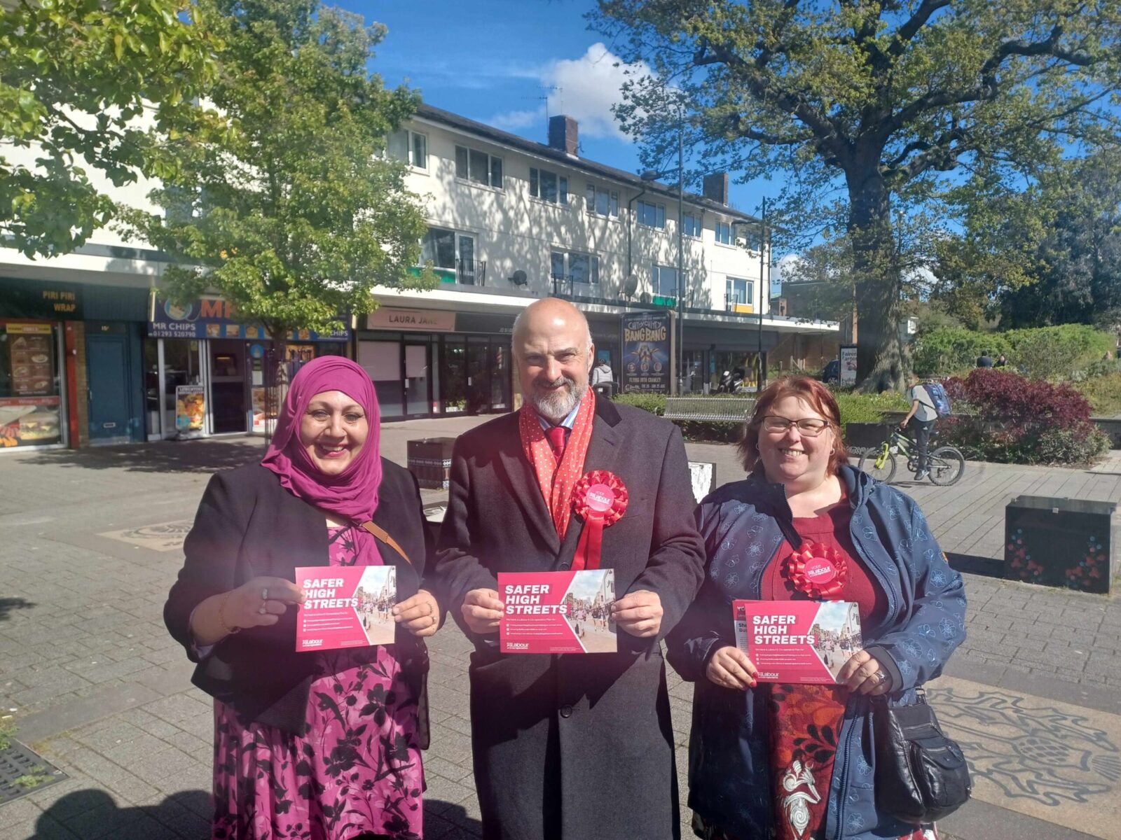 Cllr Yasmin Khan, Paul Richards, Shelly Bushnell