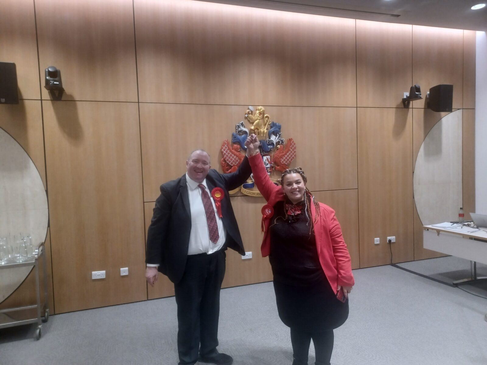 Cllr Michael Jones welcomes Khayla Abu Mosa