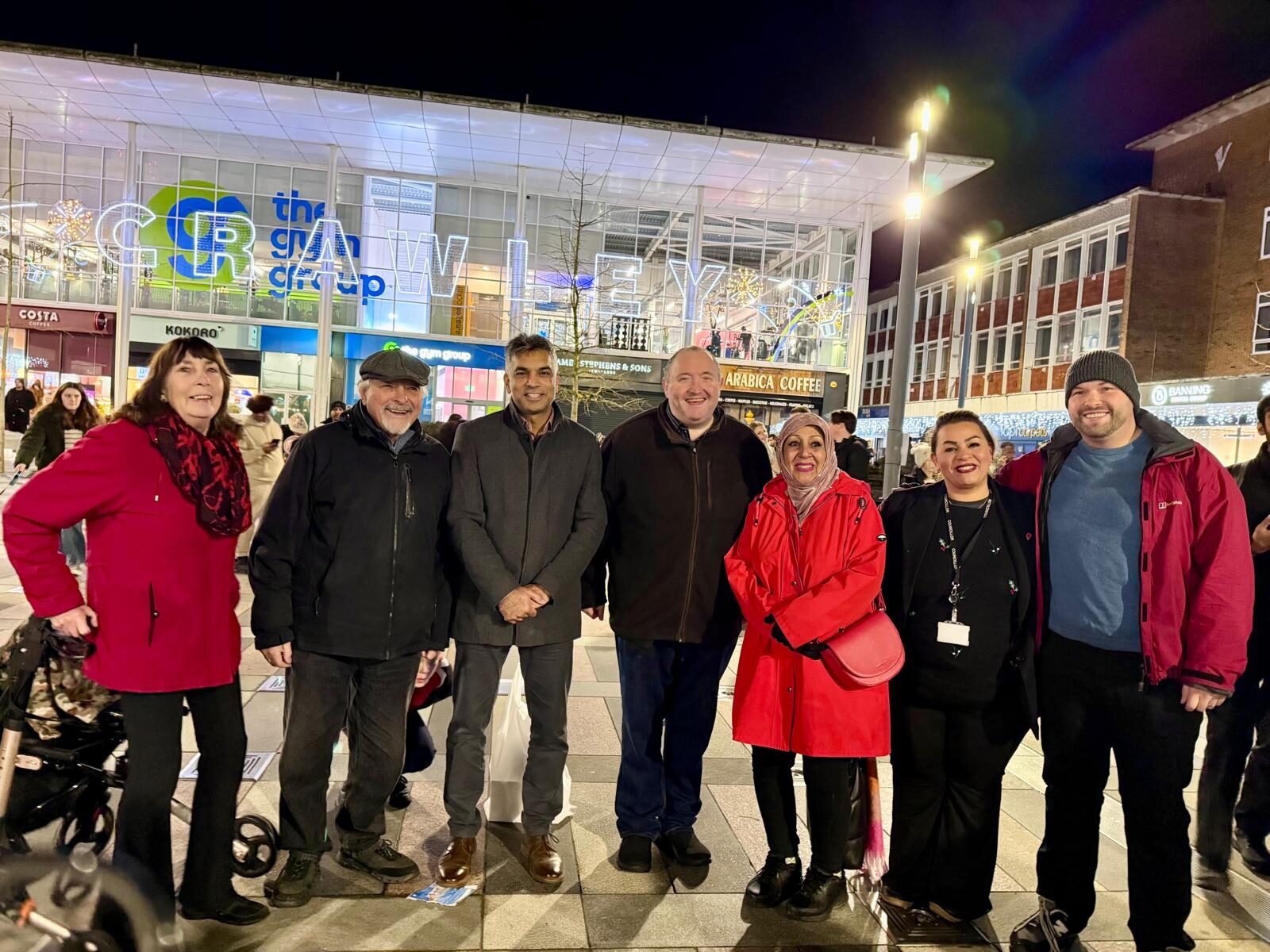 Crawley MP Peter Lamb and Councillors